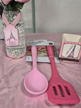 Hamilton Beach Pink Silicone Spoon and Spatula Set NWT 2208